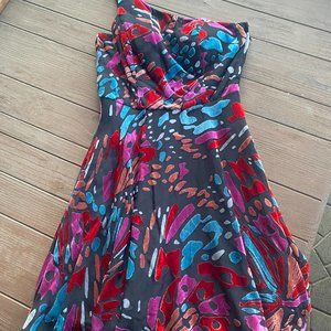 Multicolored CITY STUDIO One Shoulder Dress (Size 3)
